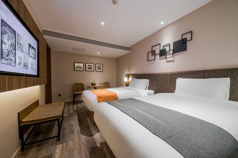 Bedroom 2, Home Inn Plus Xiamen Zhongshan Road Botanical Garden, Xiamen