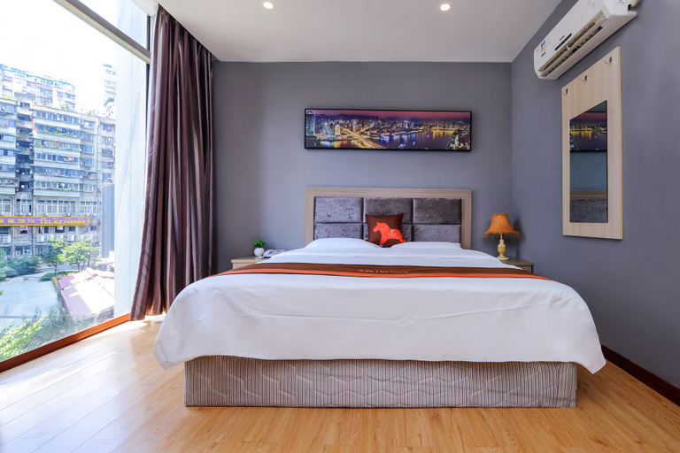 Bedroom 2, Junyi Chain Hotel (Chongqing Nanping Wanda Plaza), Chongqing