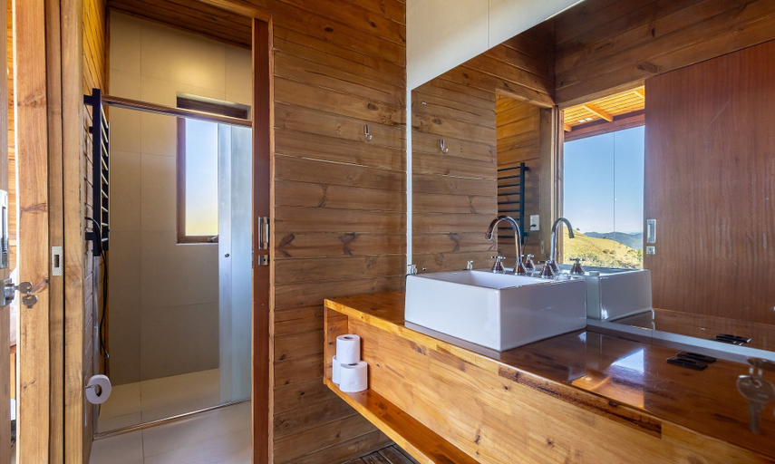 Bathroom 3, Cabana vista panorâmica e jacuzzi VST022, Anitápolis