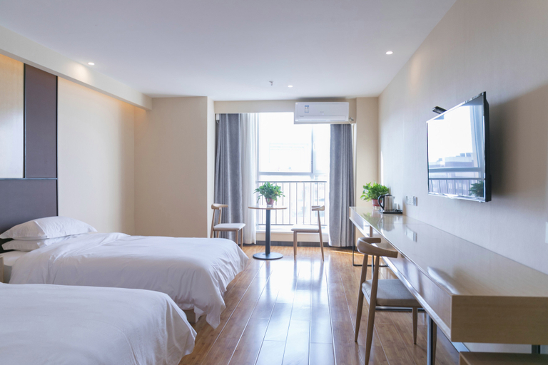 Bedroom 2, Shell Taiyuan South Station Shanxi University Hotel, Taiyuan