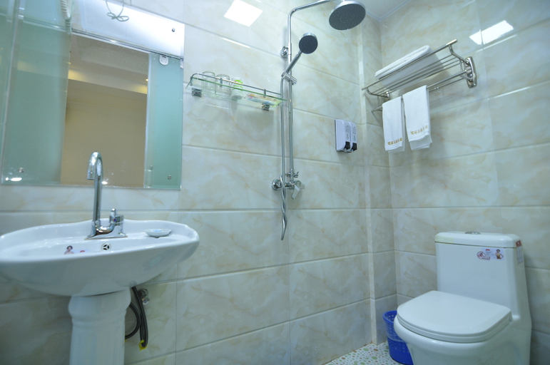 Bathroom, Wojia Theme Hotel, Yuxi