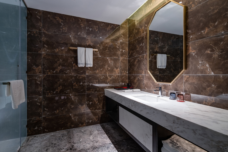 Bathroom 3, Happy Chain Hotel (Huainan Stadium Zhenxuan), Huainan
