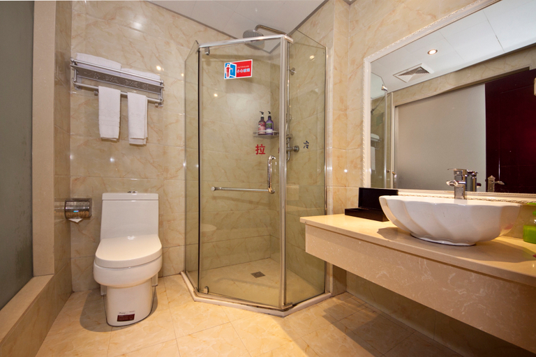 Bathroom 3, Longzhen Business Hotel, Wenzhou