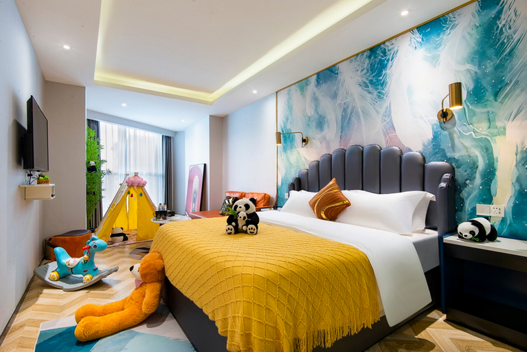 Bedroom, Shexiangjia Apartment, Chengdu