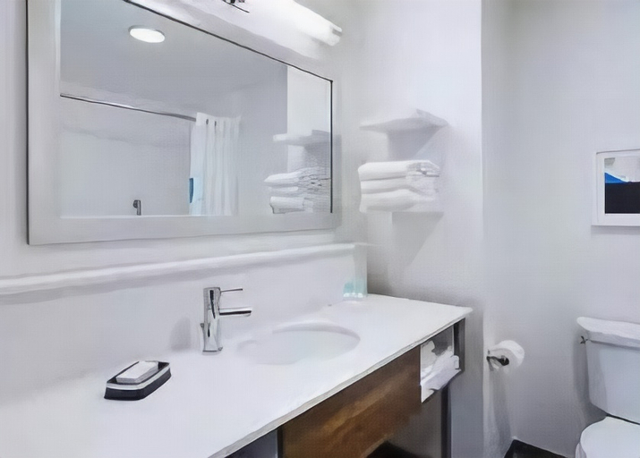 Bathroom 3, Hampton Inn Cranbury, Middlesex