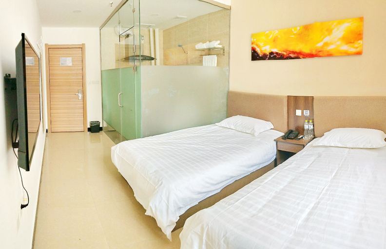 Bedroom, 如家ペブル·雲ホテル(ハルビン醫大三院)(如家派柏·云酒店(哈尔滨医大三院店)), Harbin