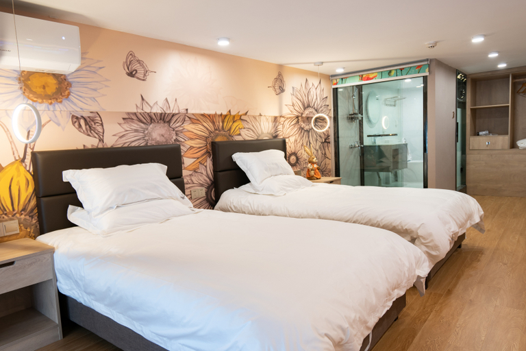 Bedroom 2, Mengsiyuan Apartment, Guangzhou