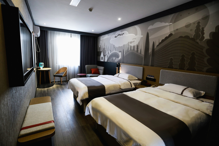 Bedroom, Shangkeyou Hotel Weixian county weici park), Handan