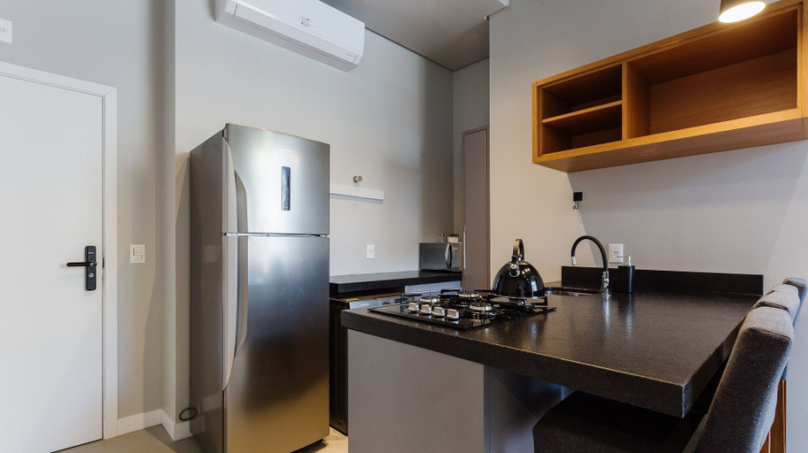 Private kitchen 4, Comfortable Studio 750m From Praia de Canas Tps210, Florianopolis
