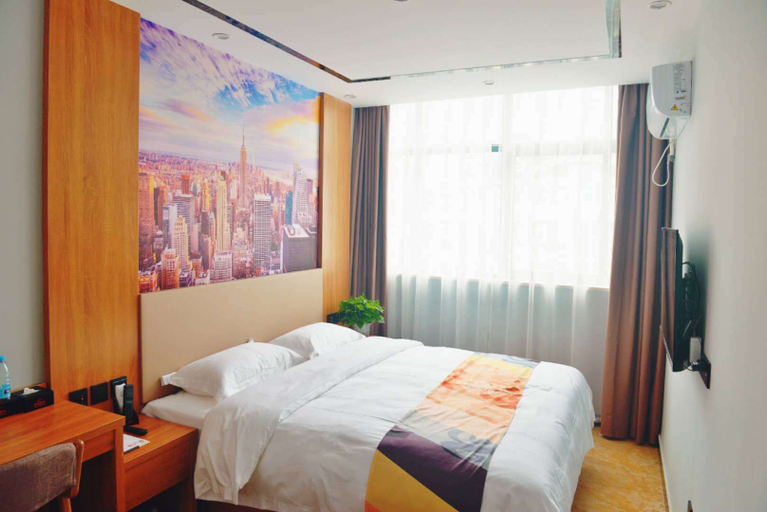 Bedroom 2, Shell Hotel Wuhu Jiujiang District Daqiao Town Huashan Road, Ma'anshan
