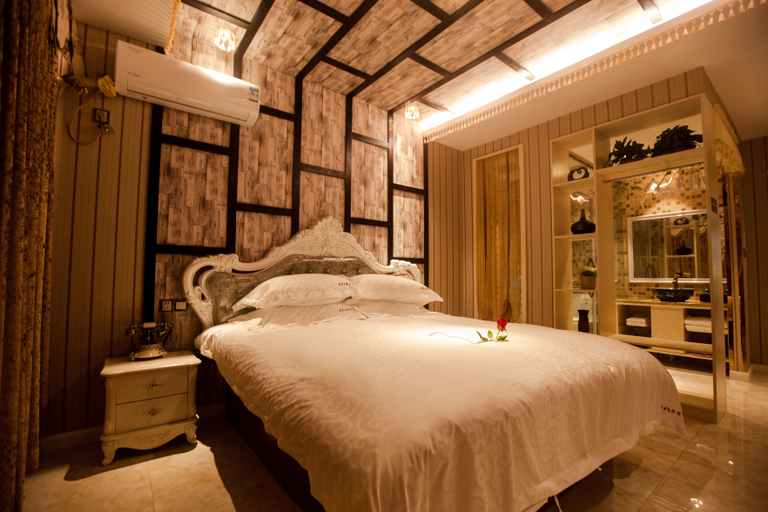 Bedroom 2, Ruoai Hotel (Jiaxing Nanhu Scenic Area Branch), Jiaxing