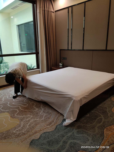 Bedroom 3, Water Cube Hot Spring Resort Hotel, Jiayuguan