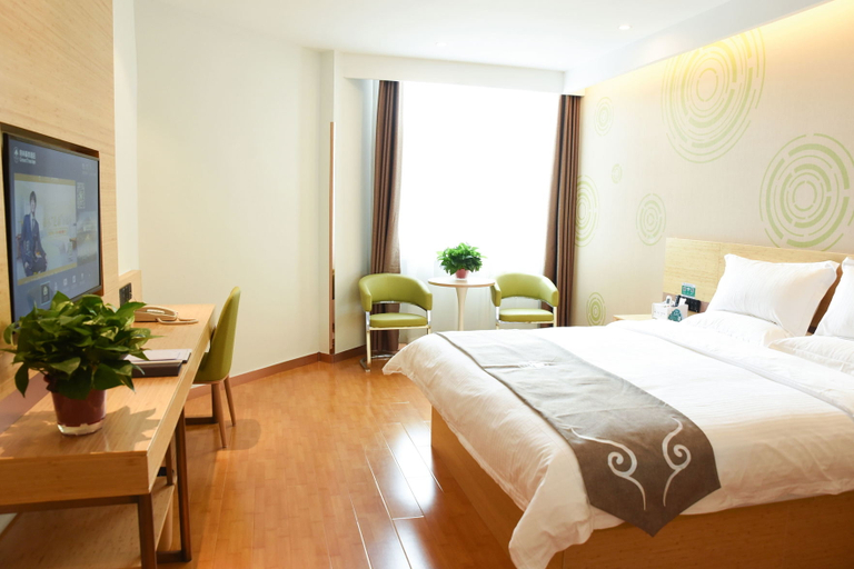 Bedroom 2, GreenTree Inn Express Hotel (Gaobeidian Baigou Branch), Baoding
