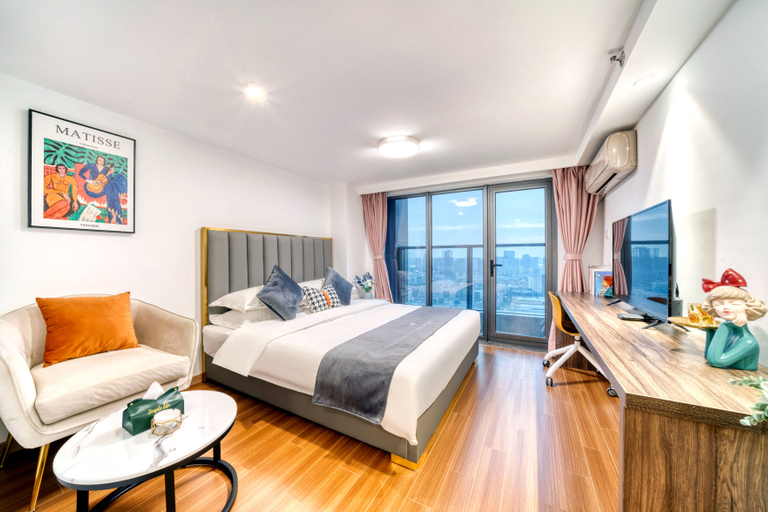 Bedroom 2, Boom Future Ai Inn (Hangzhou Jucai Road subway), Hangzhou