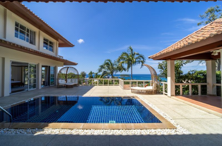 室外游泳池 3, Villa Sea Drea Kata Beach 5BR Seaview Pool Villa Phuket Warm Plus, Pulau Phuket