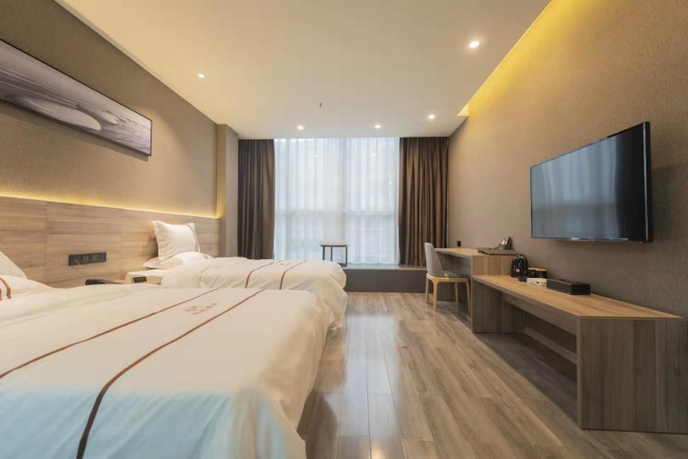 Bedroom 2, Yuezhuang Hotel, Yibin