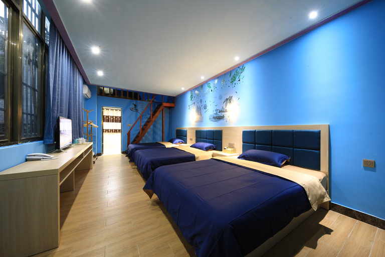 Bedroom 2, Yi Pin Holiday Hotel (Haikou Meilan Airport), Haikou