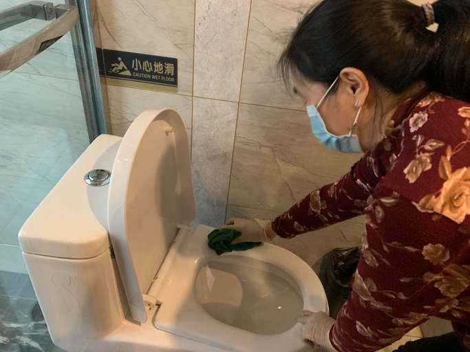 Bathroom, World Theme Hotel, Chengdu
