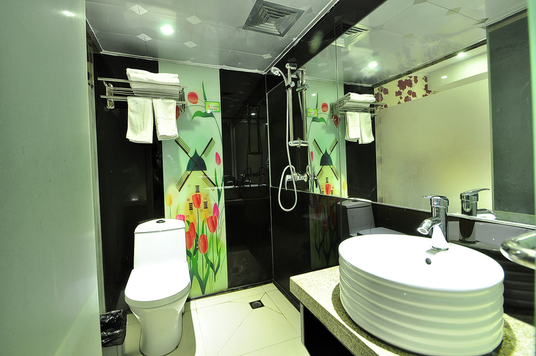 Bathroom 2, Caishe Chain Motel Hefei Chenghuangmiao, Hefei