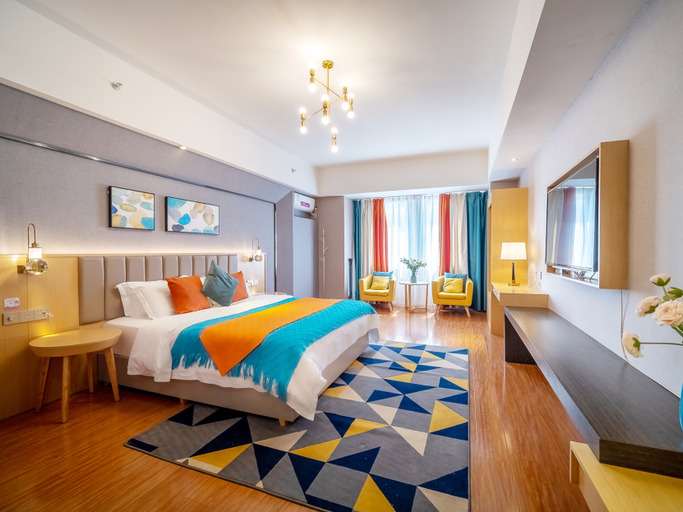Bedroom 2, Jinbojin Business Hotel(Foshan Chancheng Zumiao), Foshan