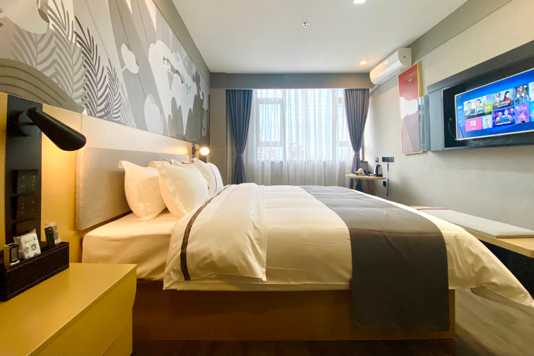 Bedroom, Hautai Hotel (Zhuhai Baijiao Store), Zhuhai