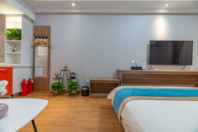 Bedroom 2, Xiborui Hotel (Jinan High-tech Wanda Plaza Convention and Exhibition Center Store), Jinan