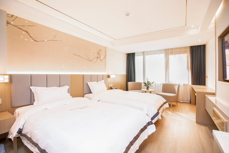 Bedroom 2, Qingmu Select Hotel (Nanjing Xuanwu Lake Gulou Subway Station), Nanjing
