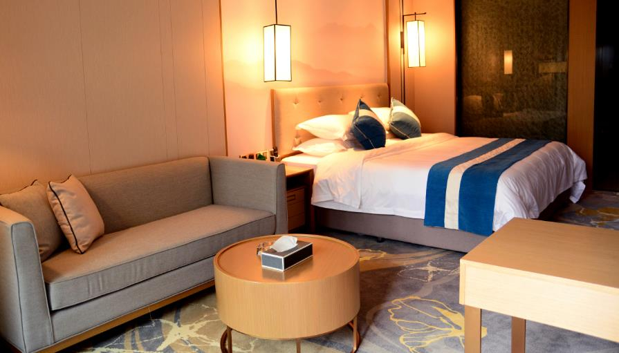 Bedroom, Yulin Garden Hotel (Nanbu government), Nanchong