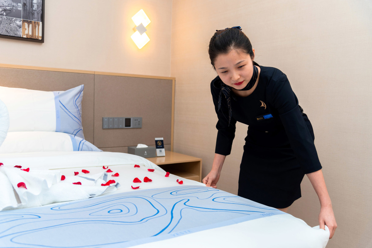 Bedroom, Rezen Yunman Hotel Zhuhai Nangang Middle Road, Zhuhai