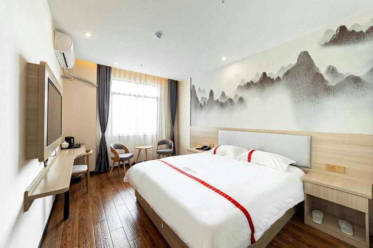 Bedroom 2, Jinhao Shangpin Hotel (Nanchang Railway Station Bayi Square), Nanchang