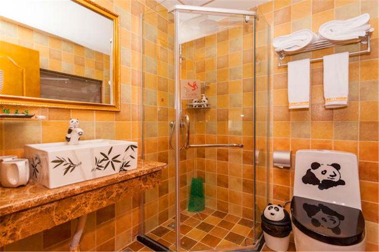 Bathroom, パンダ王子Mホテル(成都新南門地下鉄駅)(熊猫王子M酒店(成都新南门地铁站店)), Chengdu