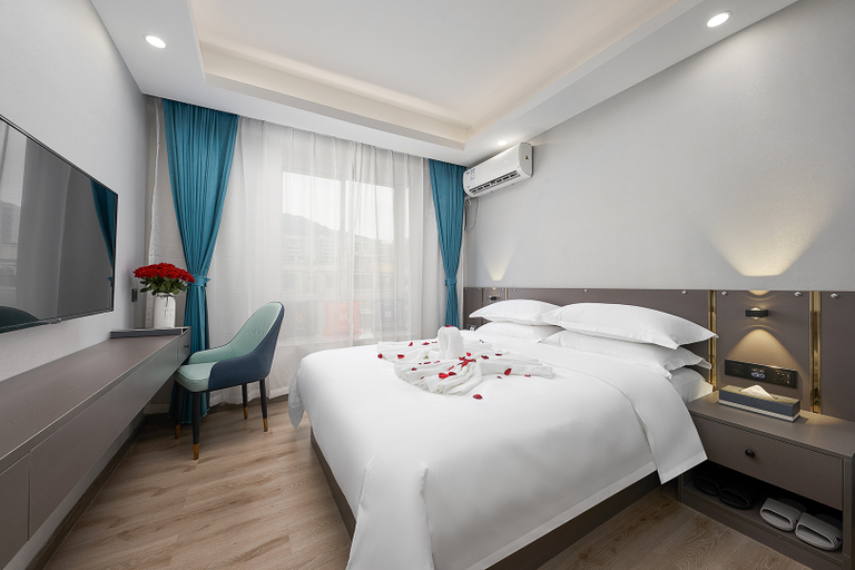 Bedroom 2, Hillman Hotel Apartment (Qingyuan Meilin Plaza), Qingyuan