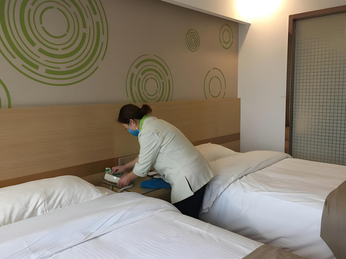 Bedroom 2, GreenTree Inn Bozhou Chunyu Motor City Express Hotel, Bozhou