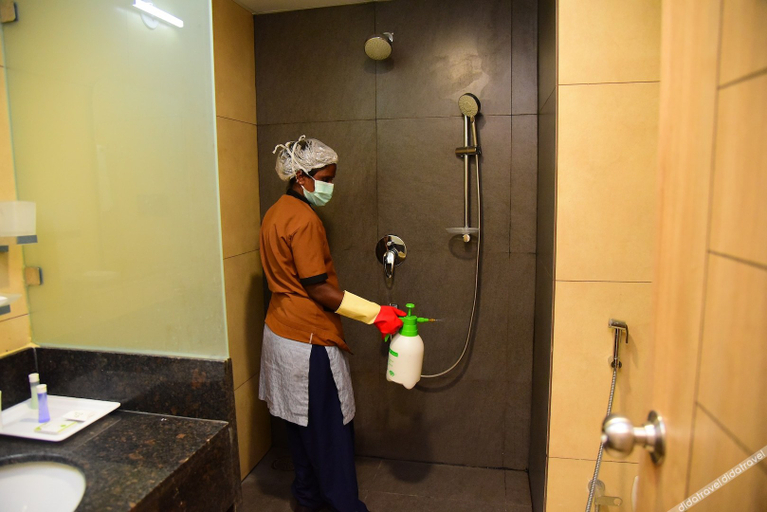 Bathroom 3, Hotel Q Star, Mysore