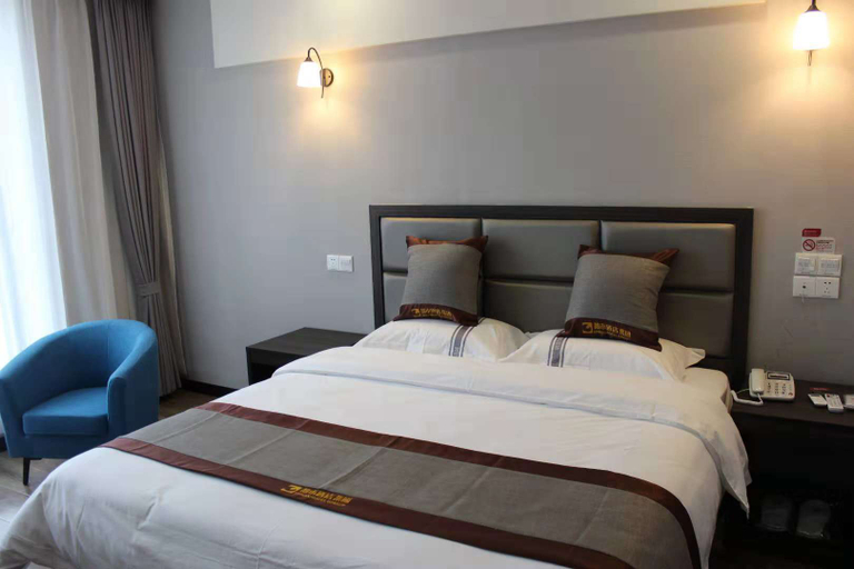 Bedroom 2, Du Shi 118 Jing Xuan Hotel (Liangshan Scenic Spot), Jining