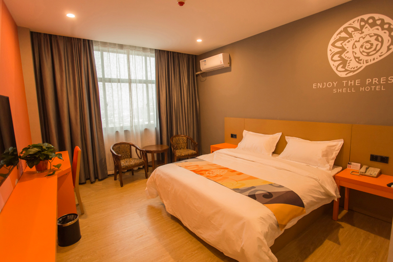 Bedroom, Shell Hotel (Taikang Jiaotong road bus station store), Zhoukou