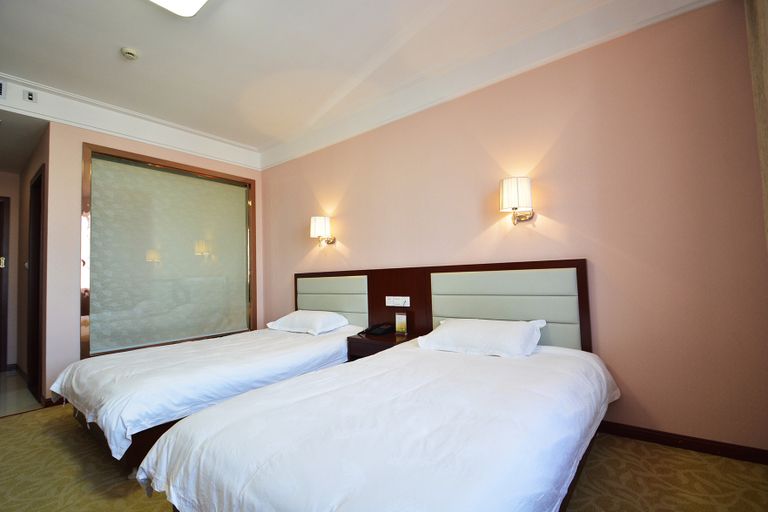 Bedroom, Hetianxia Business Hotel, Yangzhou