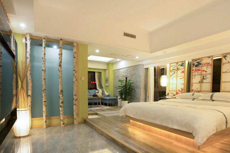 Bedroom, Chenjia Yuansu Hotel, Chongqing