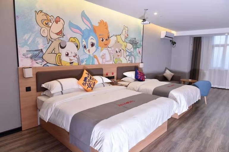 Bedroom 2, Baining Hotel (Wanda Plaza Bus Terminal, Linyi District, Weinan), Weinan