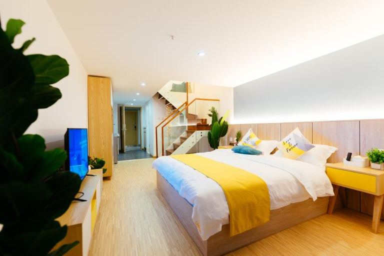 Bedroom 2, Lemon Apartment (Kunming Mianshan Subway Station Jindi Lanting Plaza), Kunming