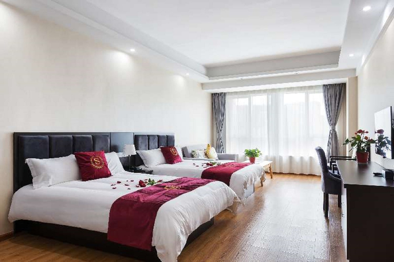 Bedroom 2, Hangzhou Baifu Hotel (Hangzhou East Railway Station), Hangzhou