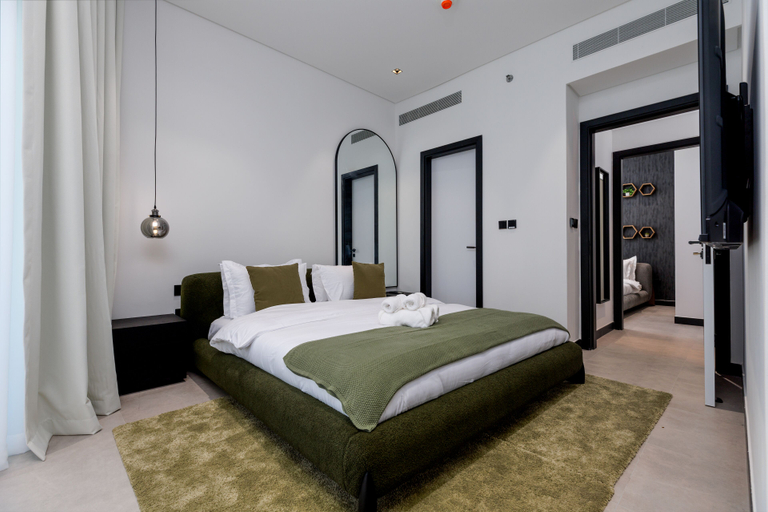 Bedroom 3, Waves - Seaside Splendor 2BR in Dubai's Business Bay, Dubai