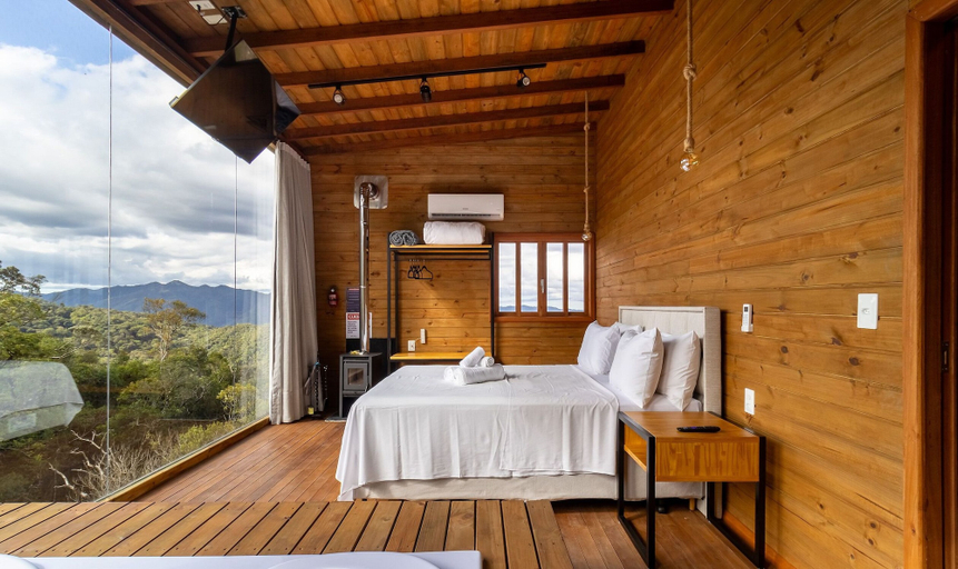 Bedroom 2, Cabana c/ vista e jacuzzi Serra Catarinense VST025, Anitápolis