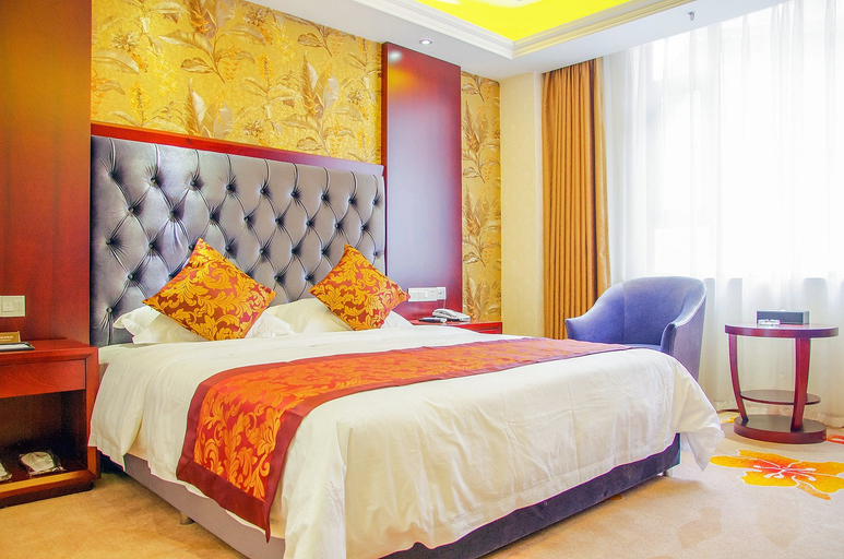 Bedroom 2, Hotel Yuzun (Shanghai Plaza, Jiajiang), Leshan