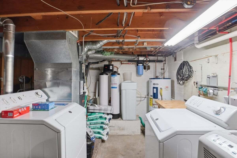Laundry, Flat Lakefront Retreat With Private Dock & Kayaks, Camden