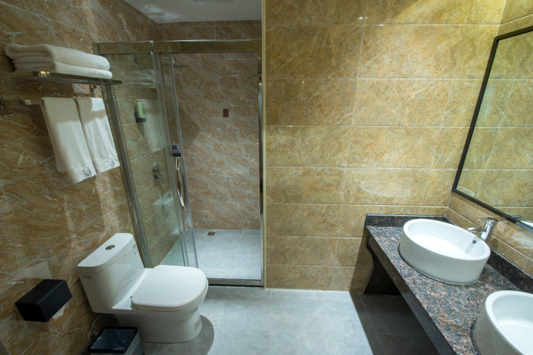 Bathroom, GYAホテル(贑州経済開発区国際企業センター)(格雅酒店(赣州经开区国际企业中心店)), Ganzhou