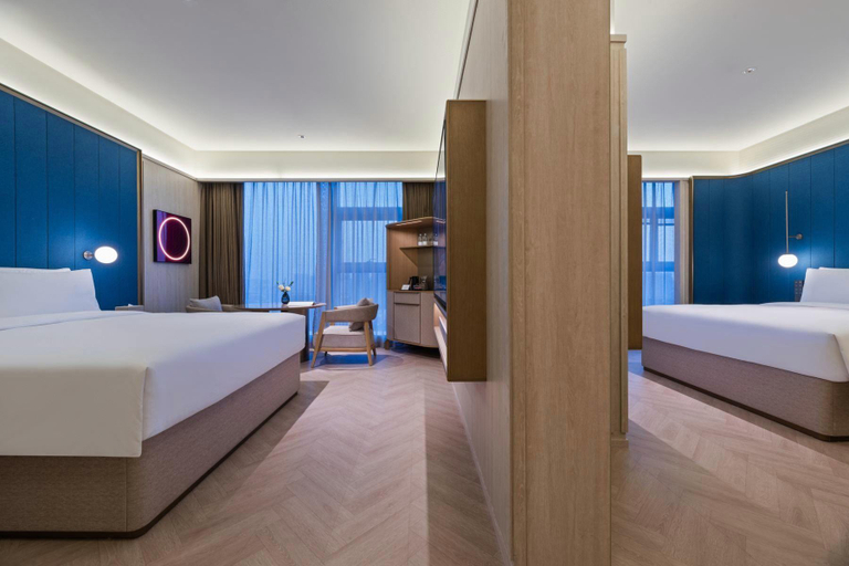 Bedroom 2, Crystal Orange Hotel Haimen Wenfeng Great World, Nantong