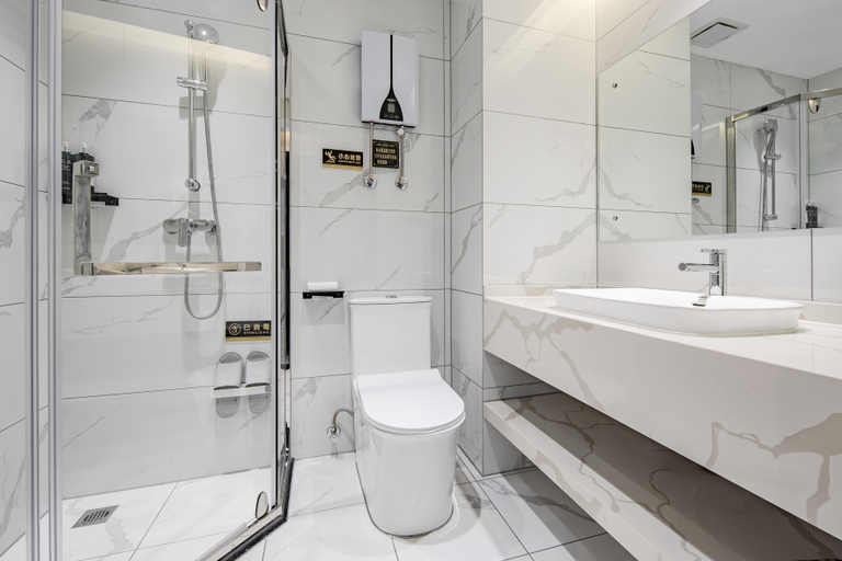 Bathroom, マグノテルホテル(丹東天賜未來城)(白玉兰酒店(丹东天赐未来城店)), Dandong