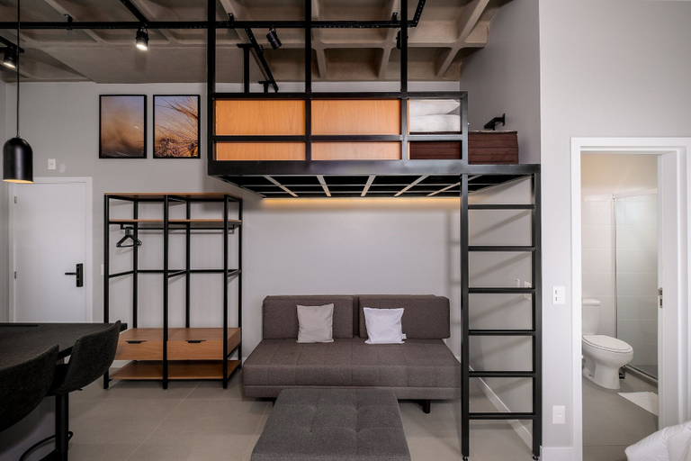 Interior 5, Loft for Family 750m From Canas Beach Tps306, Florianopolis