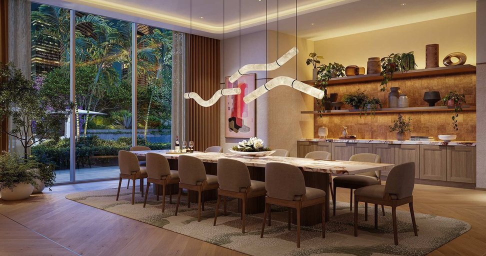 Dining 2, Residence at Viceroy Brickell, Miami-Dade